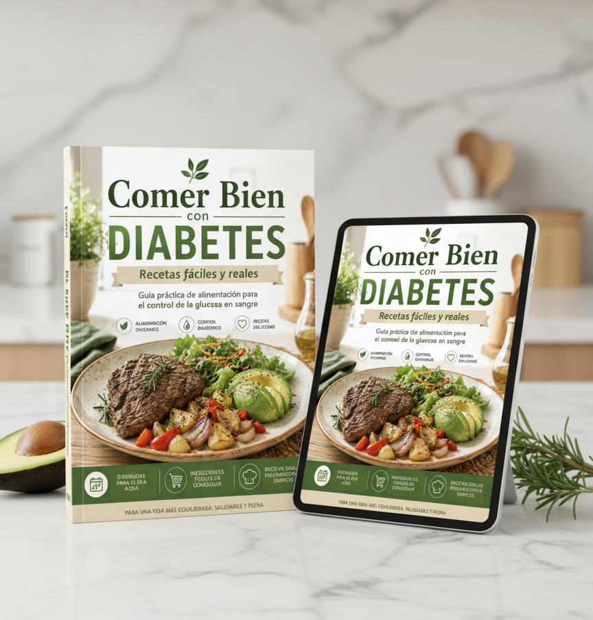 “Comer Bien con Diabetes” 100 Recetas + BONOS